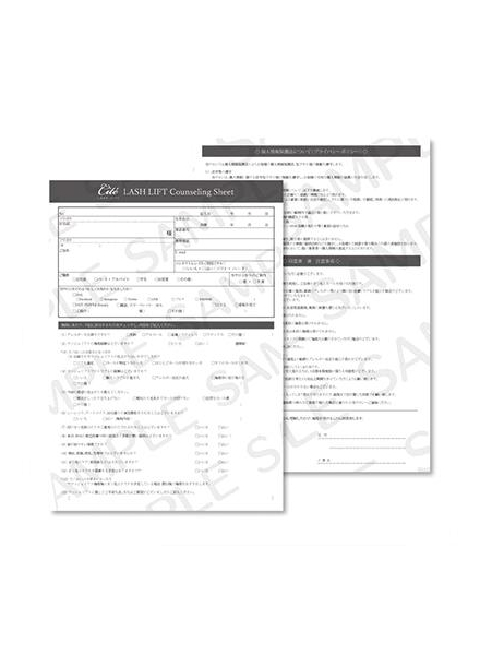 諮詢書・同意書・注意事項 (日本語版)