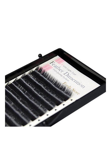 Feather Dimension 12 Lines J-Curl 0.06mmx9-13mm MIX