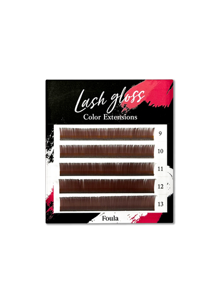 彩毛 Lash gloss 艷棕色 J捲度 0.15mm×8mm