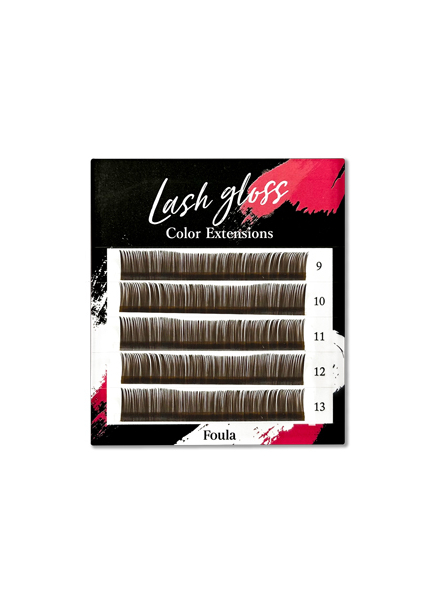 彩毛 Lash gloss 灰棕色 J捲度 0.15mm×8mm